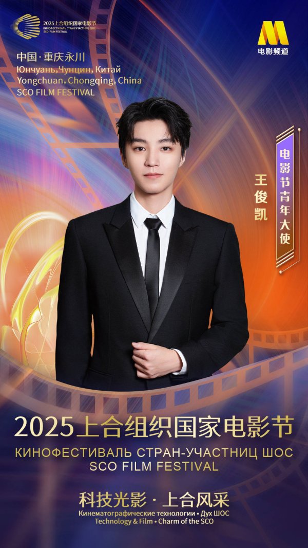 千层金 演员王俊凯担任2025上合组织国家电影节青年大使