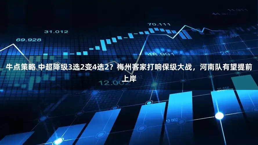 牛点策略 中超降级3选2变4选2？梅州客家打响保级大战，河南队有望提前上岸